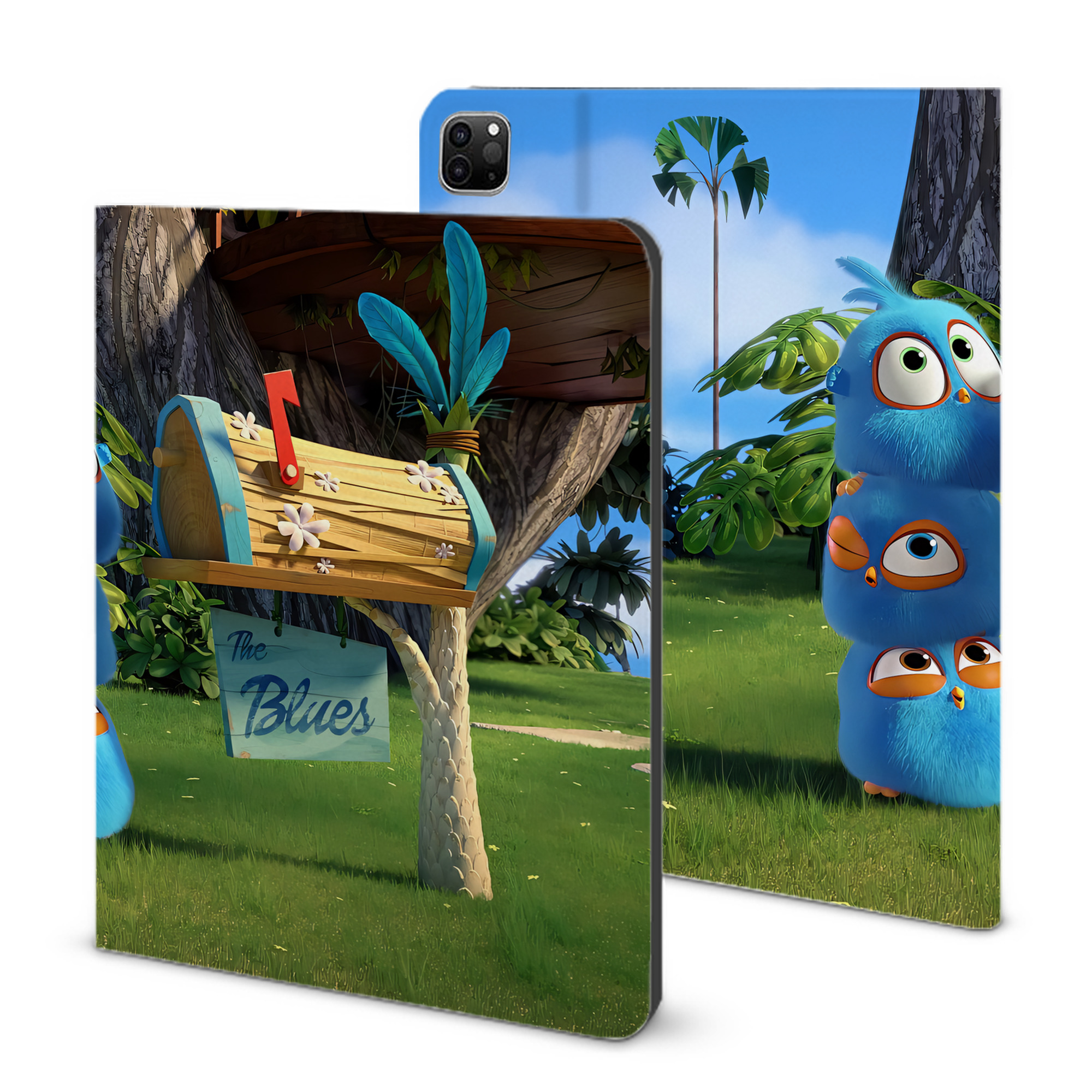（画像用） Angry Birds アングリーバード IPad ケース ブック型 PUレザー TPU 耐衝撃 軽量 薄型 ペン収納なし 全面保護 IPad 各モデル対応